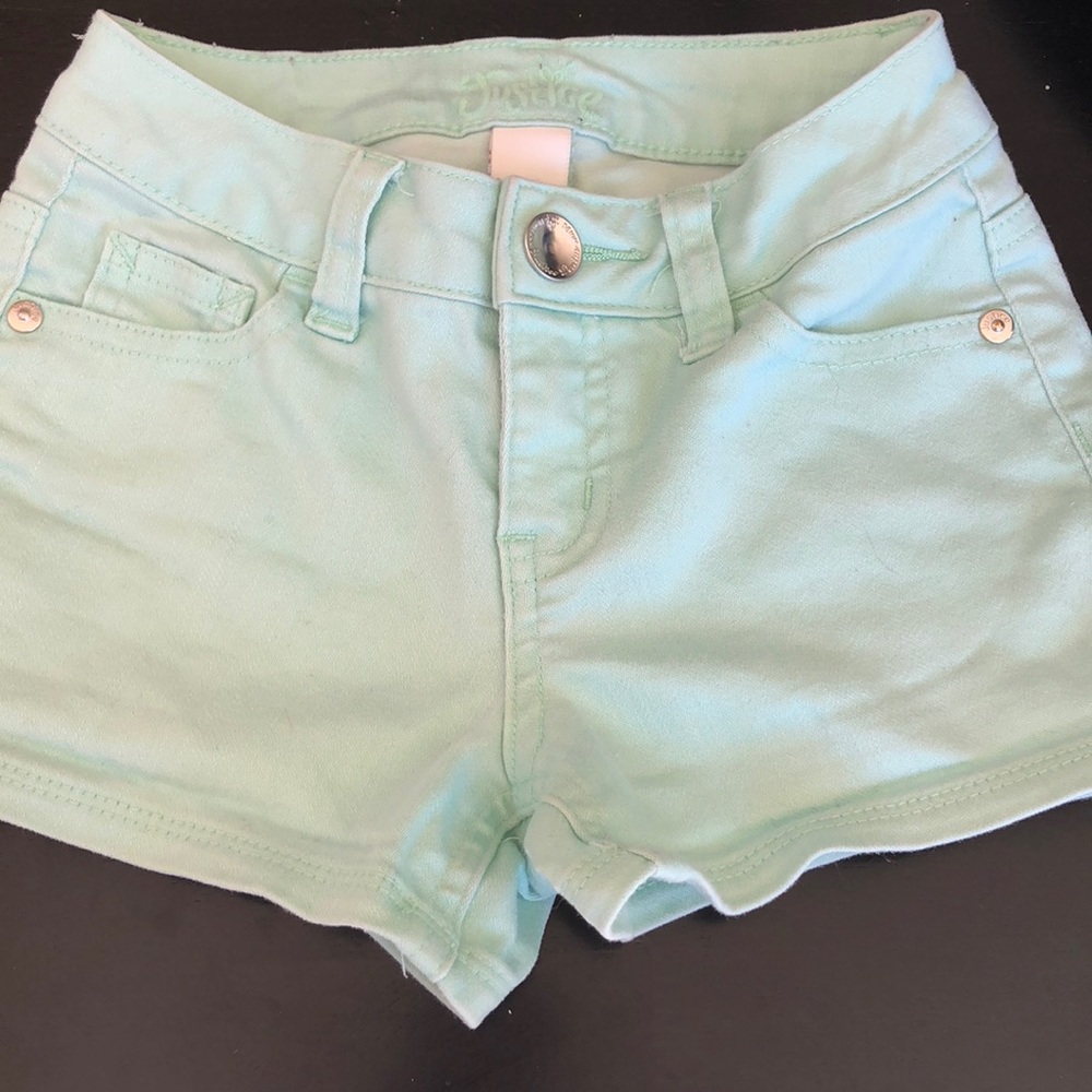 Teal shorts